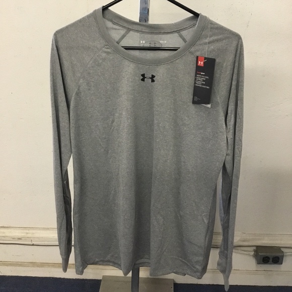 Women’s Under Armour Long Sleeve Locker Tee - Grey - Picture 1 of 2